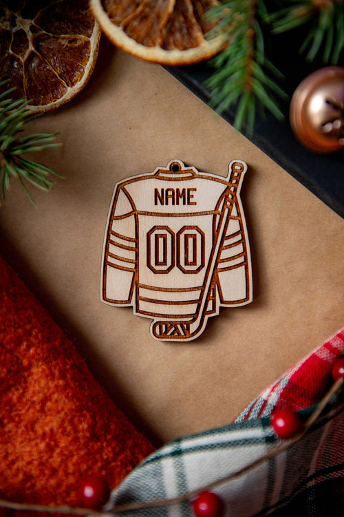 Custom Hockey Jersey Ornament or Magnet