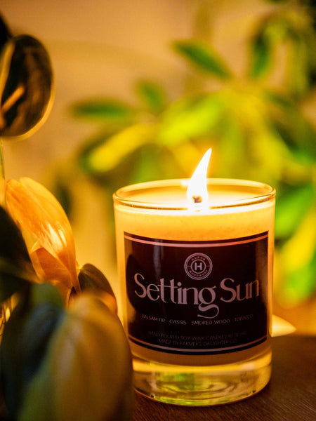 Setting Sun Candle