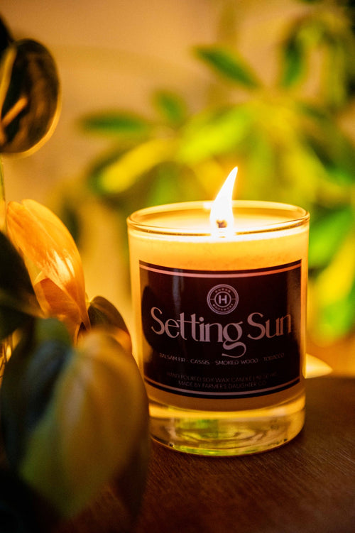 Setting Sun Candle