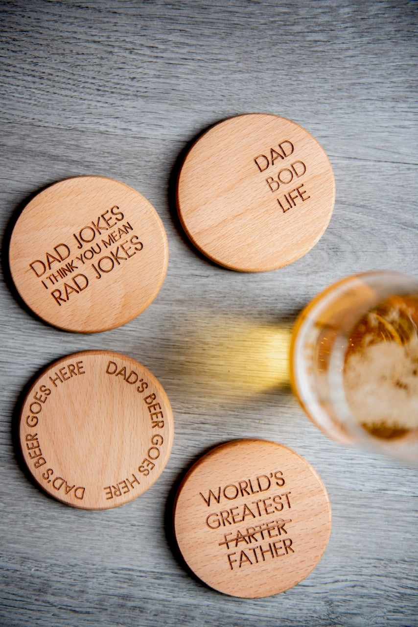 Dad s Coaster Set Huron Woodwork