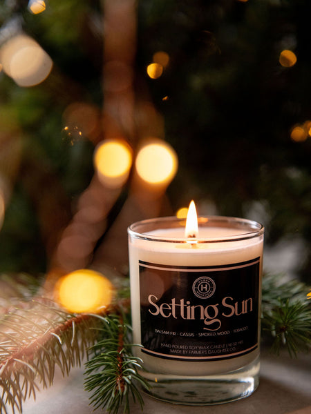 Setting Sun Candle