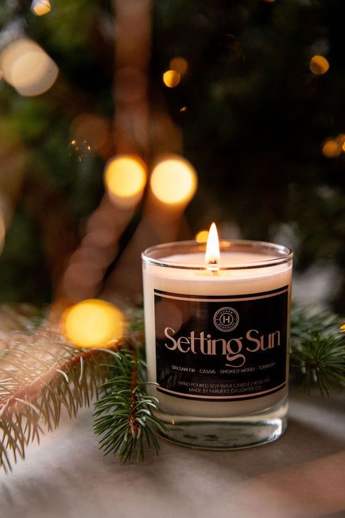 Setting Sun Candle