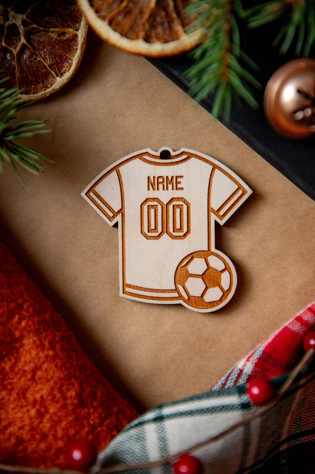 Custom Soccer Jersey Ornament or Magnet