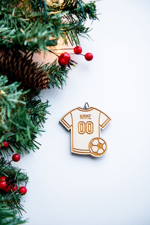 Custom Soccer Jersey Ornament or Magnet