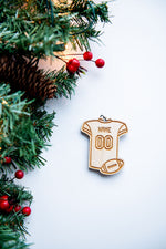 Custom Football Jersey Ornament or Magnet