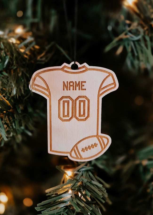 Custom Football Jersey Ornament or Magnet