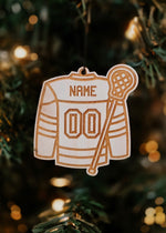 Custom Lacrosse Jersey Ornament or Magnet