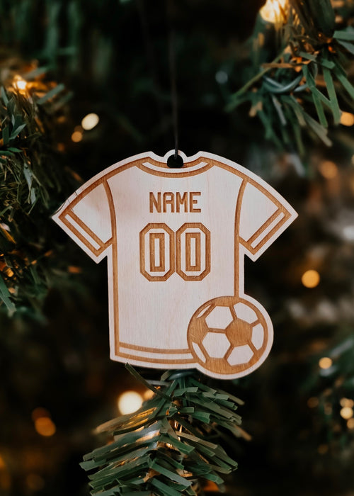 Custom Soccer Jersey Ornament or Magnet